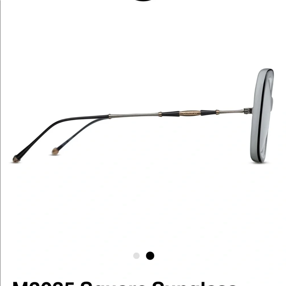 Matsuda M2035 Square Sunglasses Black w/ Silver lenses  NWT